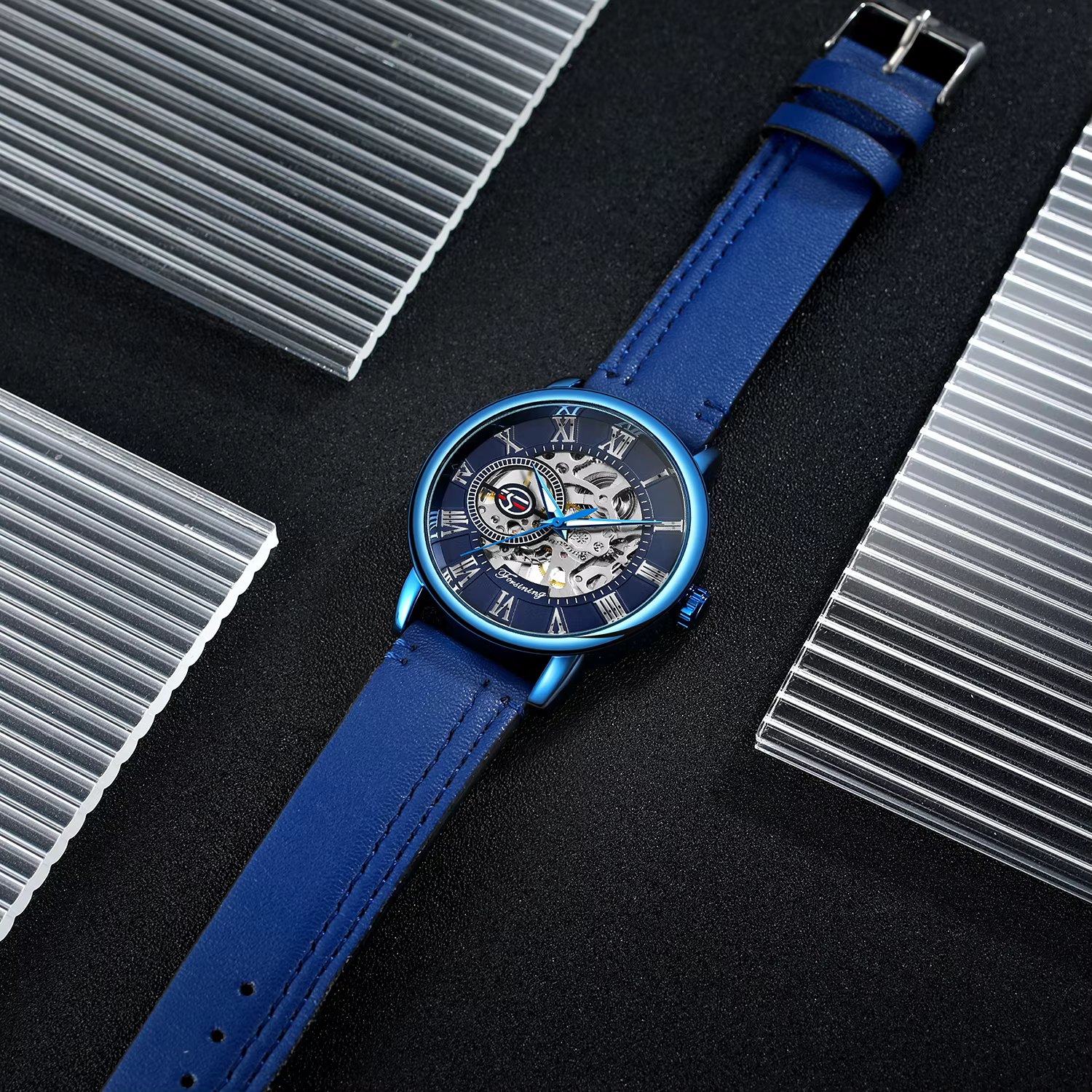 Forsining – montre squelette mécanique étanche 3ATM pour hommes