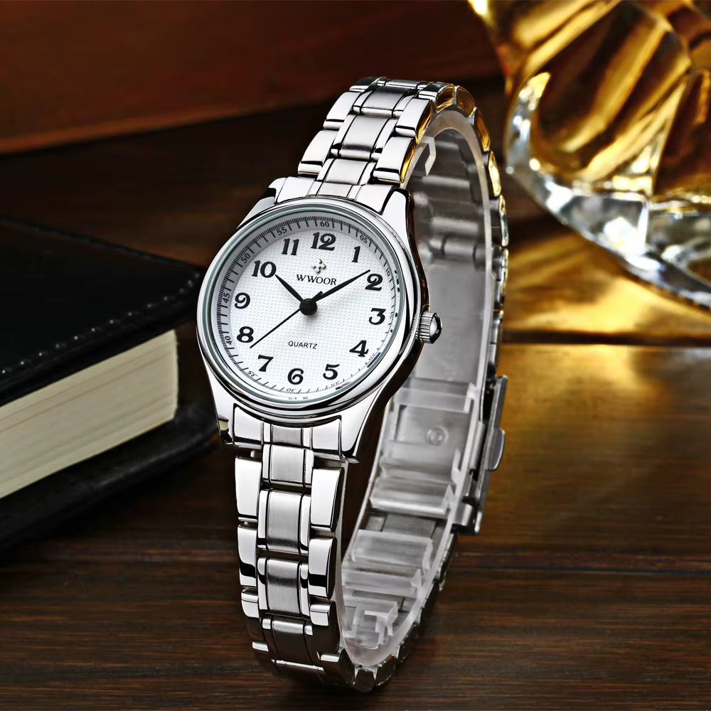 Montre WWOOR blanche pour femme