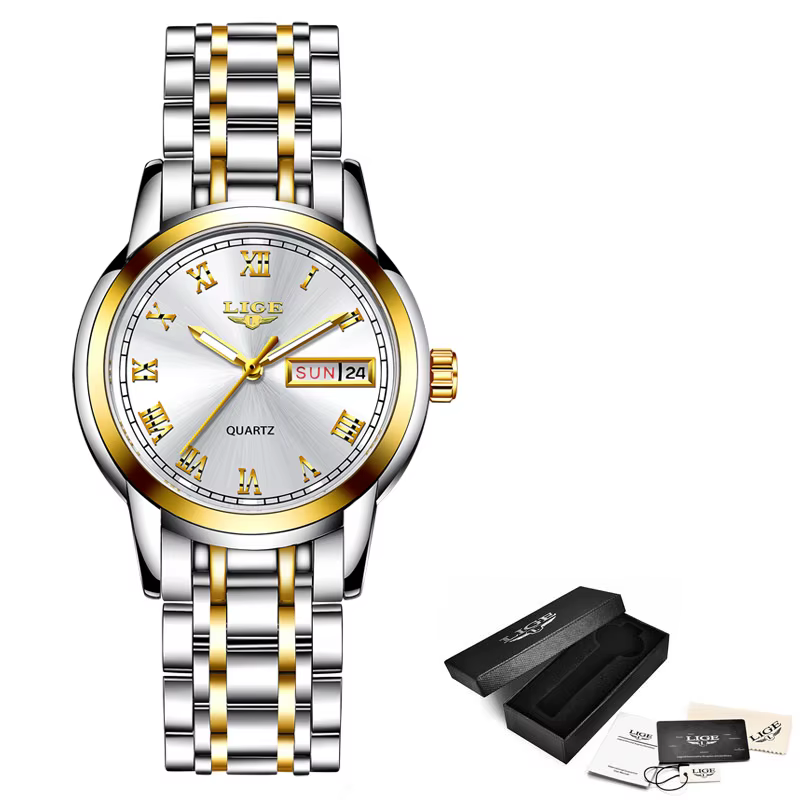 LIGE Top marque de luxe femmes montre mode créative