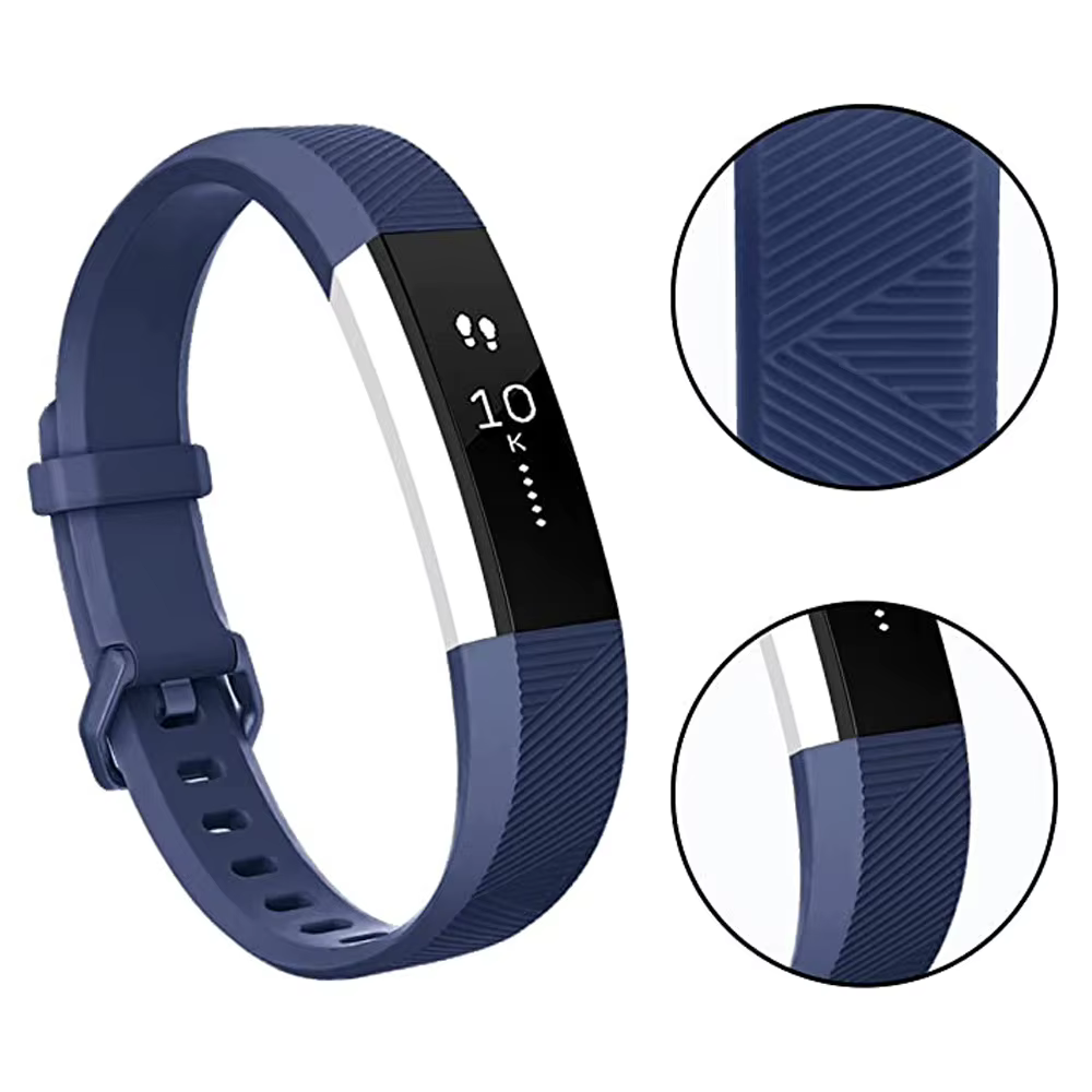 Bracelet en silicone réglable pour montre Fitbit Alta HR