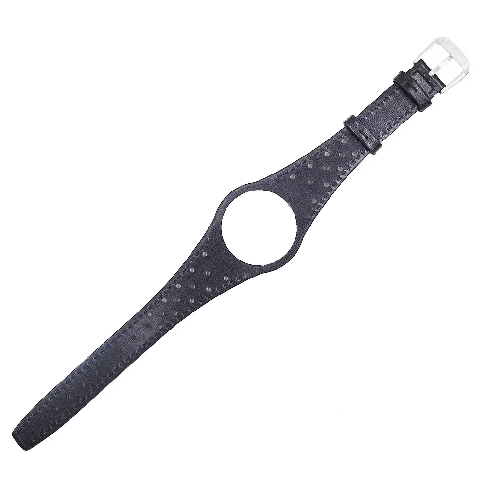 CARLYWET Bracelet de montre en cuir rouge bleu marron noir kaki avec boucle en acier argenté pour homme Omega Dynamic