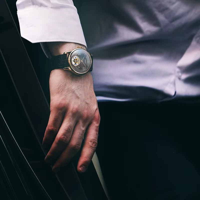 Tourbillion montre de luxe hommes