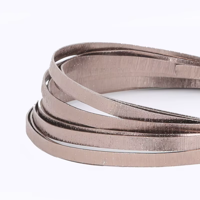 Fil d'aluminium marron souple 1/1, 5/2/2, 5/5mm, fil de perles pour Bracelet, collier, fabrication de bijoux, accessoires artisanaux de bijoux à bricoler soi-même