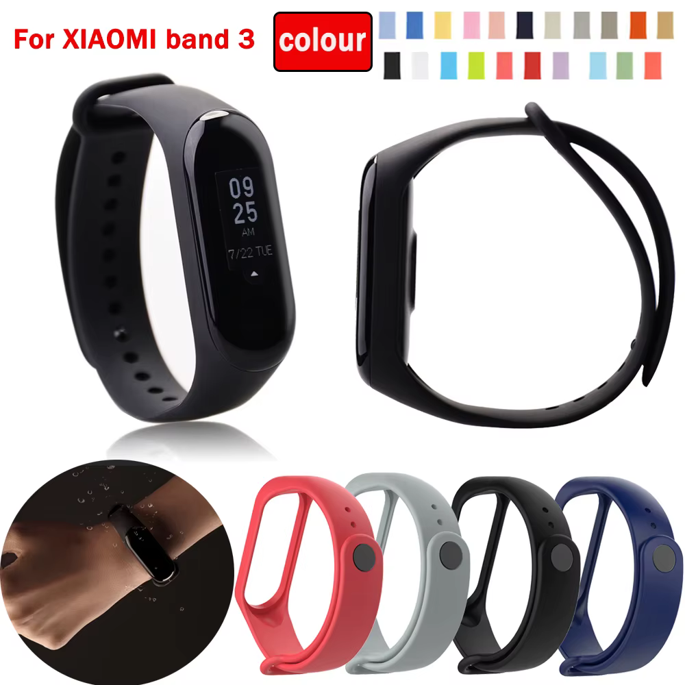 Bracelet de rechange en Silicone pour Xiaomi Mi band 4 /Mi Band 3, Original, intelligent, capteur d'activité physique
