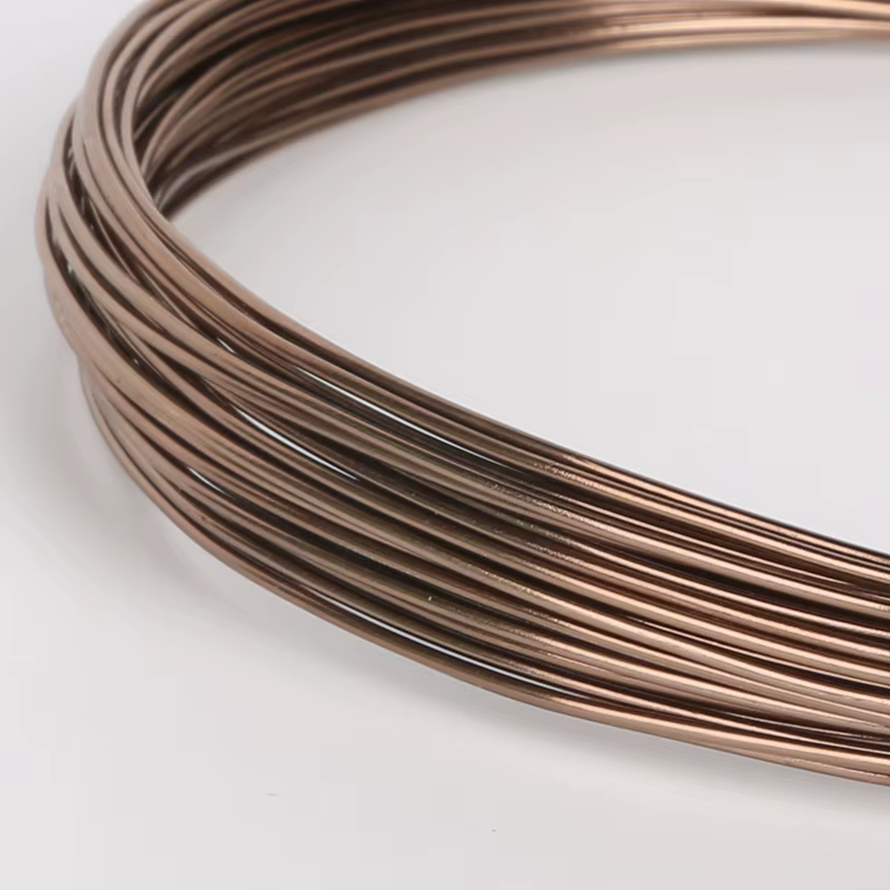 Fil d'aluminium marron souple 1/1, 5/2/2, 5/5mm, fil de perles pour Bracelet, collier, fabrication de bijoux, accessoires artisanaux de bijoux à bricoler soi-même