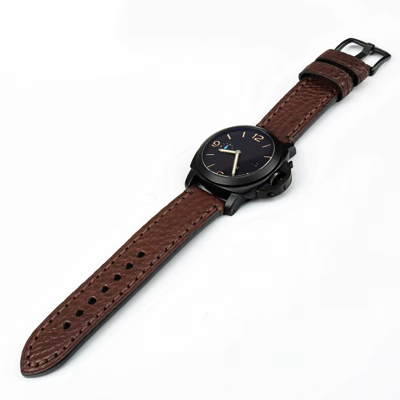 Bracelet de montre en cuir véritable pour LUMINOX PANERAI HAMILTON