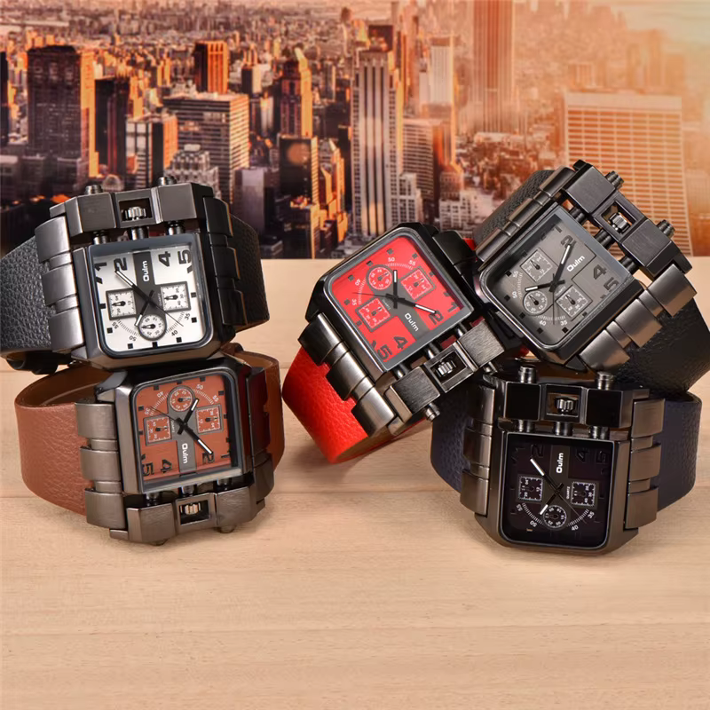 Oulm-Montre de sport unique pour homme