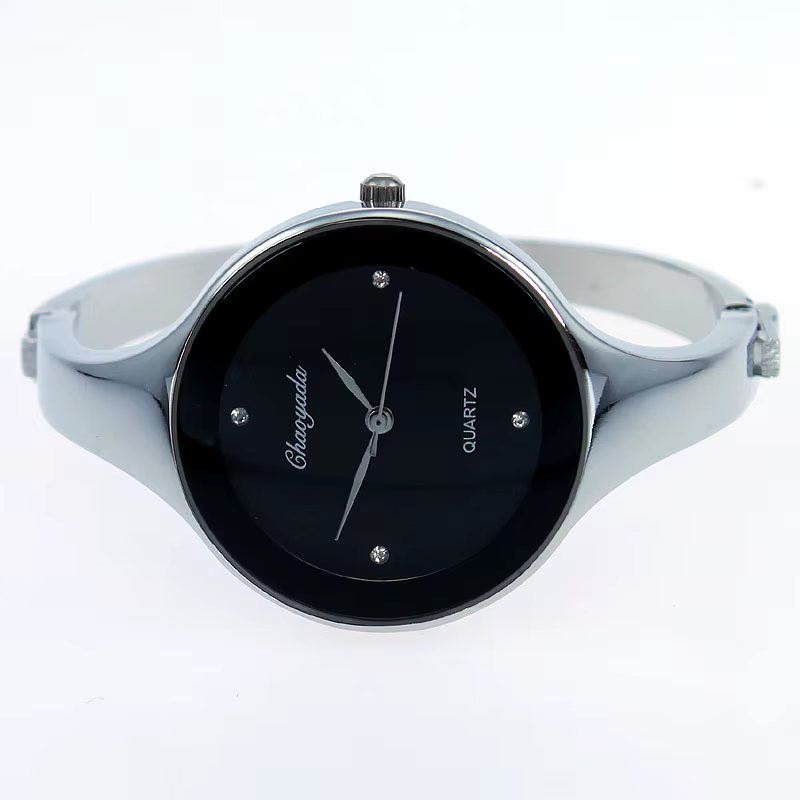 Femmes manchette montre mode décontracté rond dame