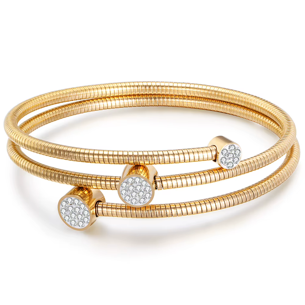Bracelet en fil de câble en acier inoxydable pour femme