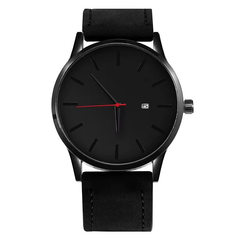 Erkek kol saati – montre de Sport en cuir pour hommes, calendrier, mode