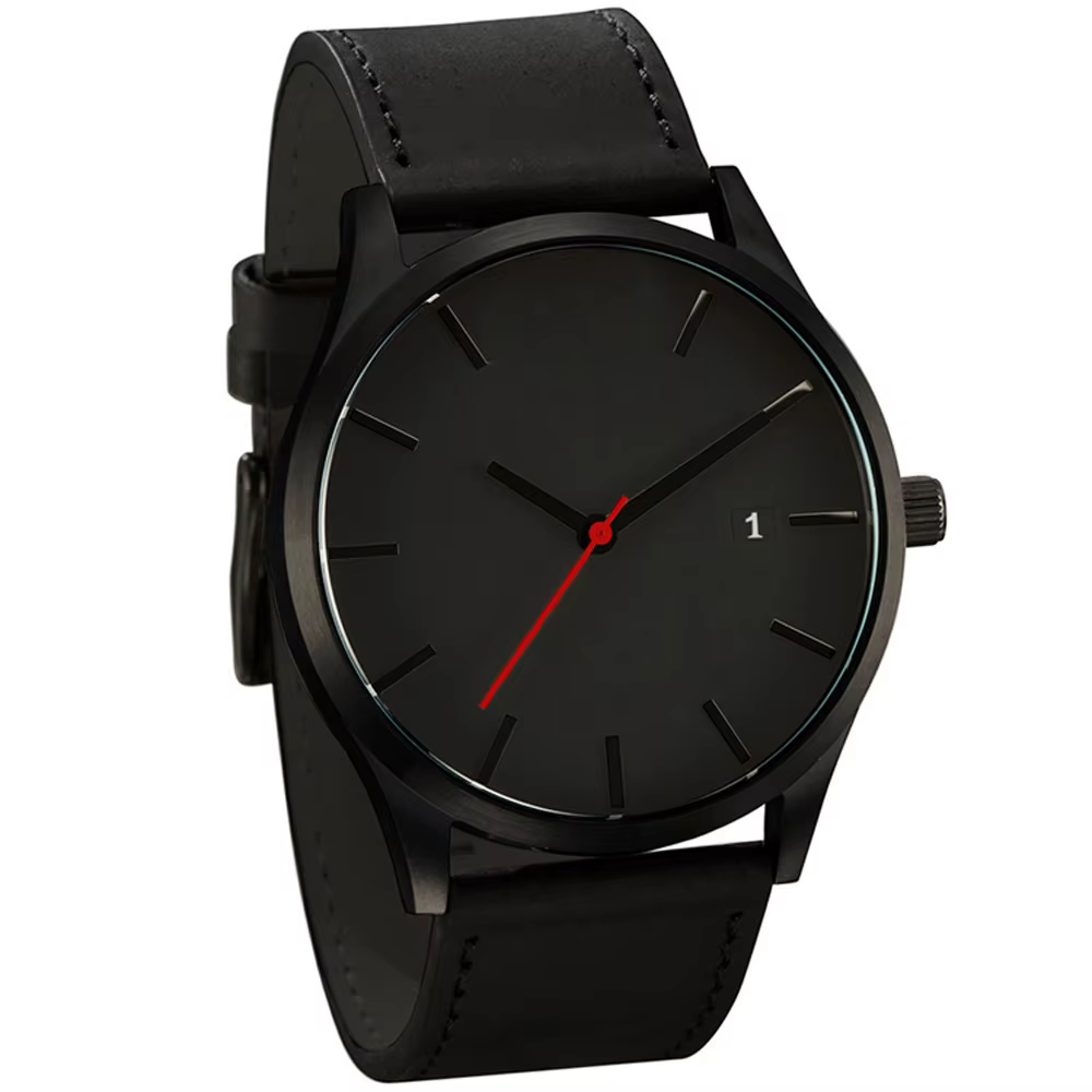 Erkek kol saati – montre de Sport en cuir pour hommes, calendrier, mode
