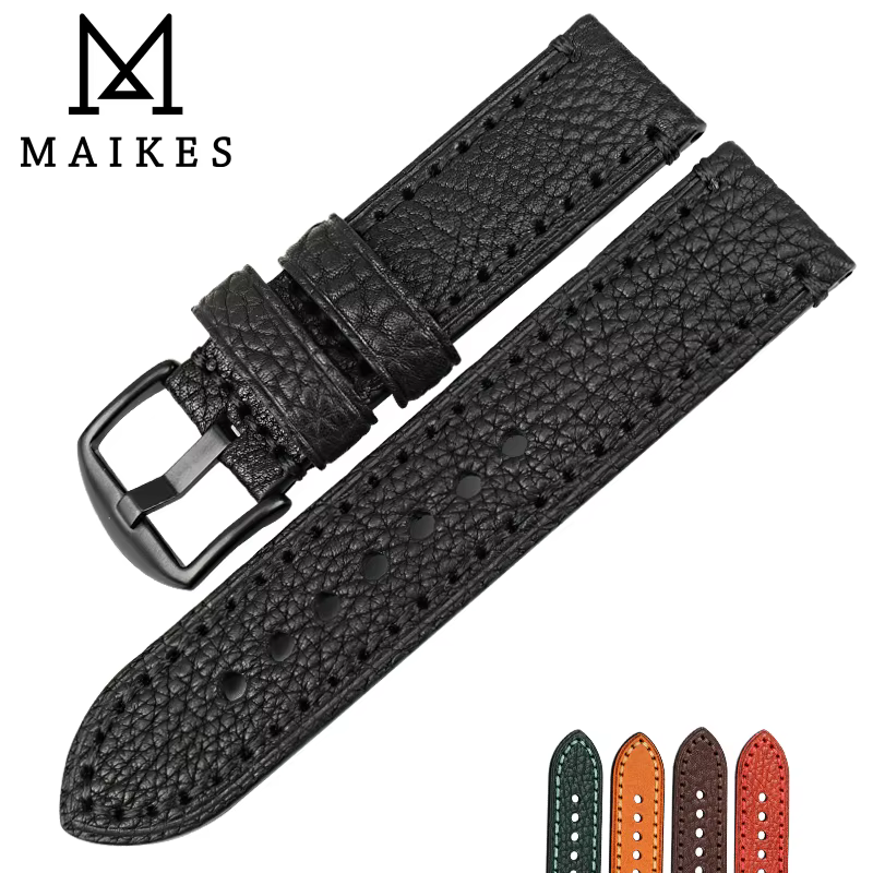 Bracelet de montre en cuir véritable pour LUMINOX PANERAI HAMILTON