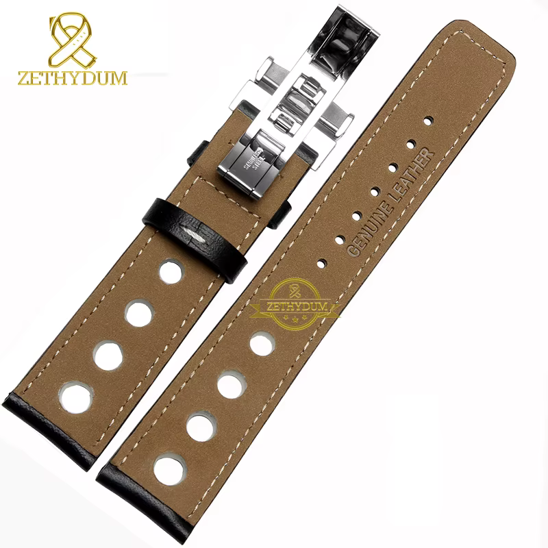 Bracelet de montre en cuir véritable