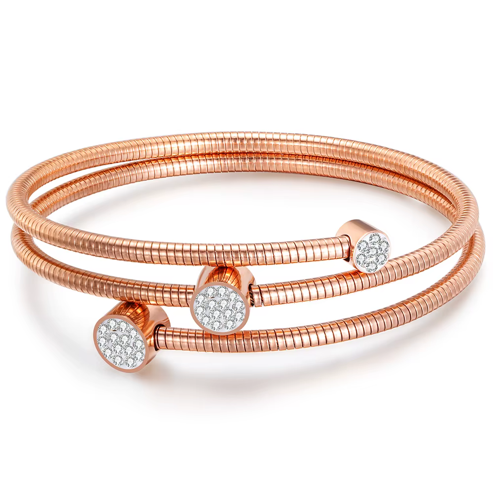 Bracelet en fil de câble en acier inoxydable pour femme