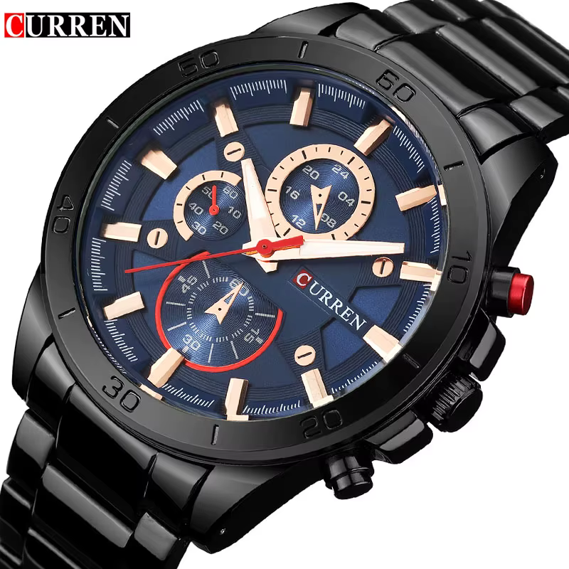 CURREN – Montre-bracelet de sport pour hommes