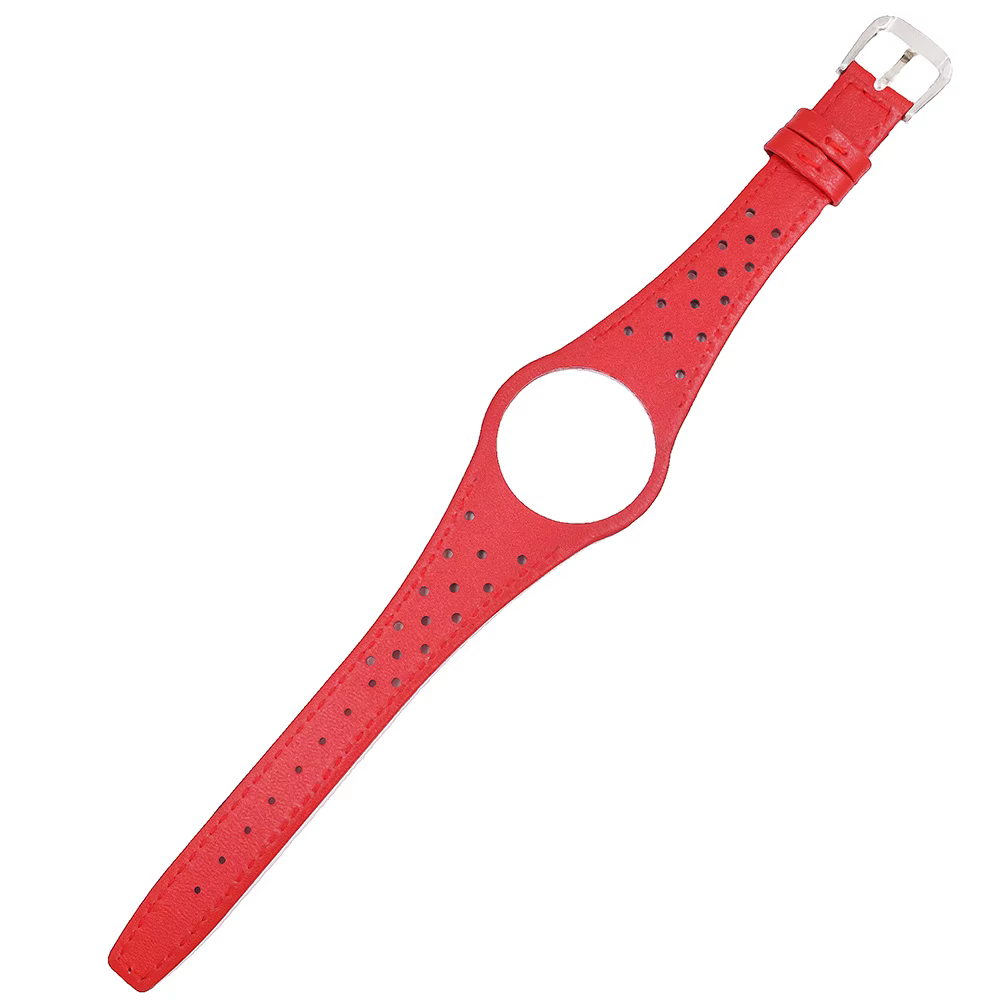 CARLYWET Bracelet de montre en cuir rouge bleu marron noir kaki avec boucle en acier argenté pour homme Omega Dynamic