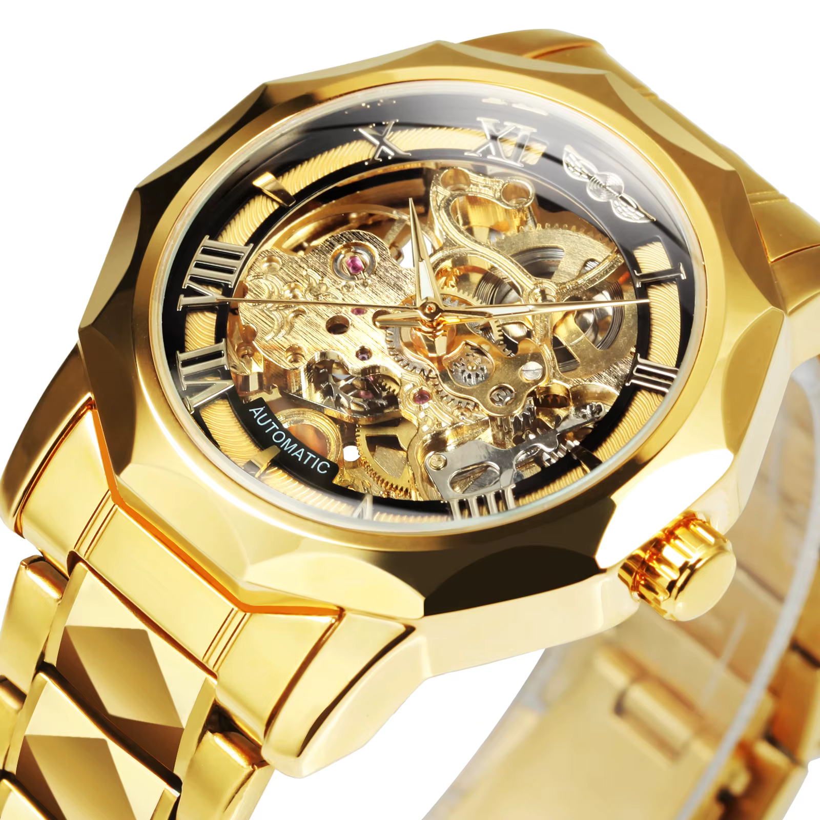 WINNER – montre mécanique squelette de luxe pour hommes
