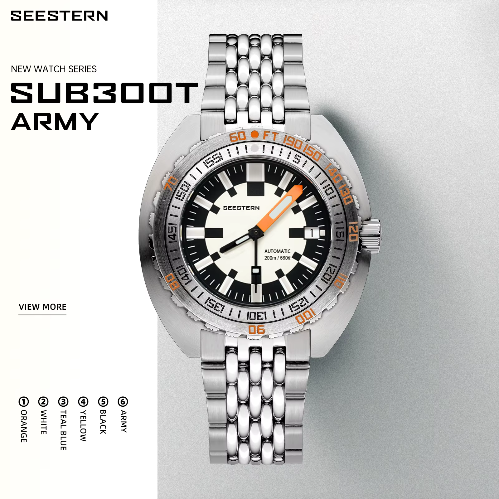 SEESTERN – montre de plongée pour hommes