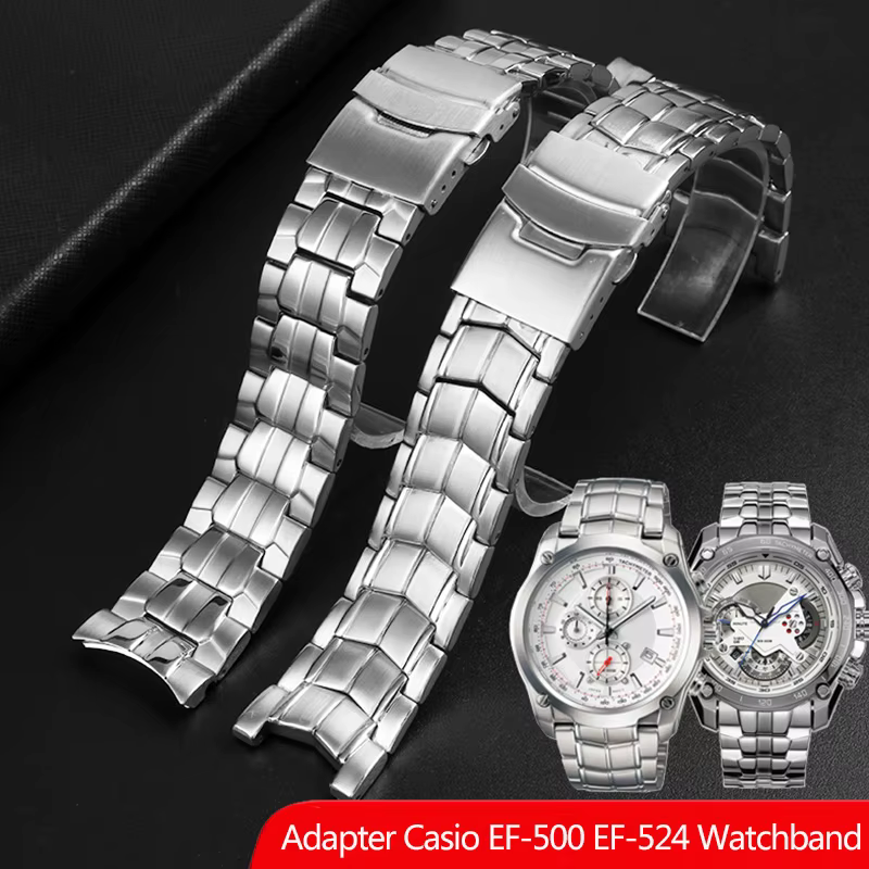 Pour Casio EF-550 Bracelet de montre en acier inoxydable pour hommes EDIFICE série 5051 EF-524D