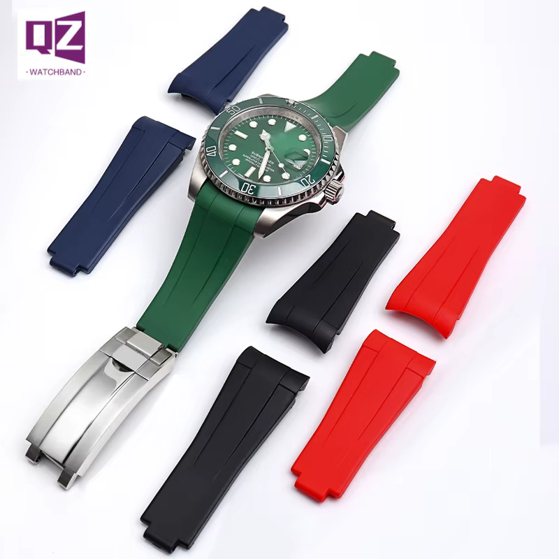 Bracelet de montre en caoutchouc et silicone