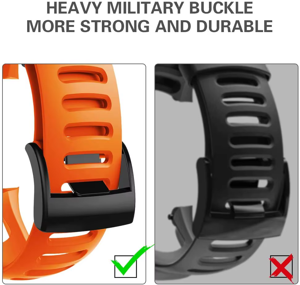 Bracelet de montre en TPU Compatible pour les bracelets Suunto Core
