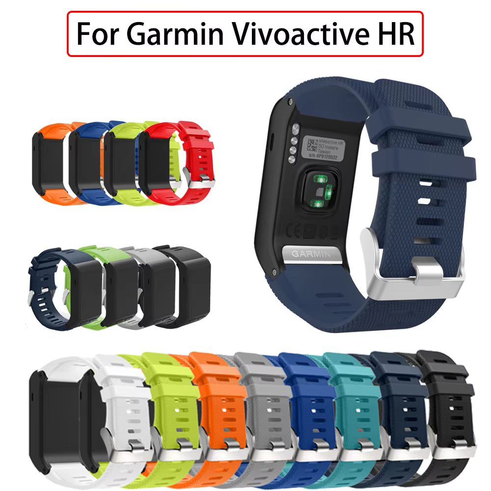 Bracelets de montre de résubdivision pour Garmin Vivoactive HR, bracelet en silicone souple, bracelet, accessoires intelligents