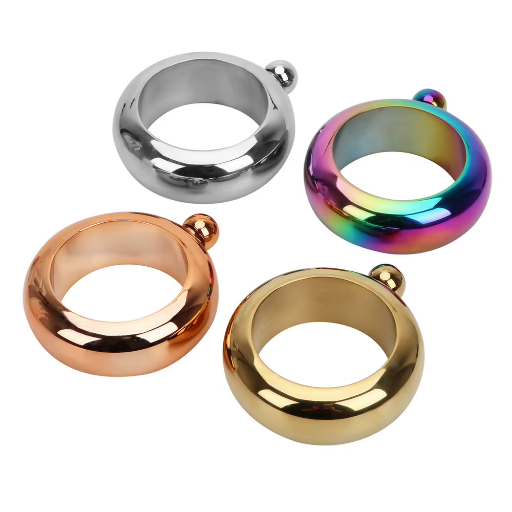 Pour whisky Vodka alcool Bracelet élégant bouteille de vin Bracelet flacon de hanche accessoires de boissons flacon de hanche rond Chic 3.5 oz