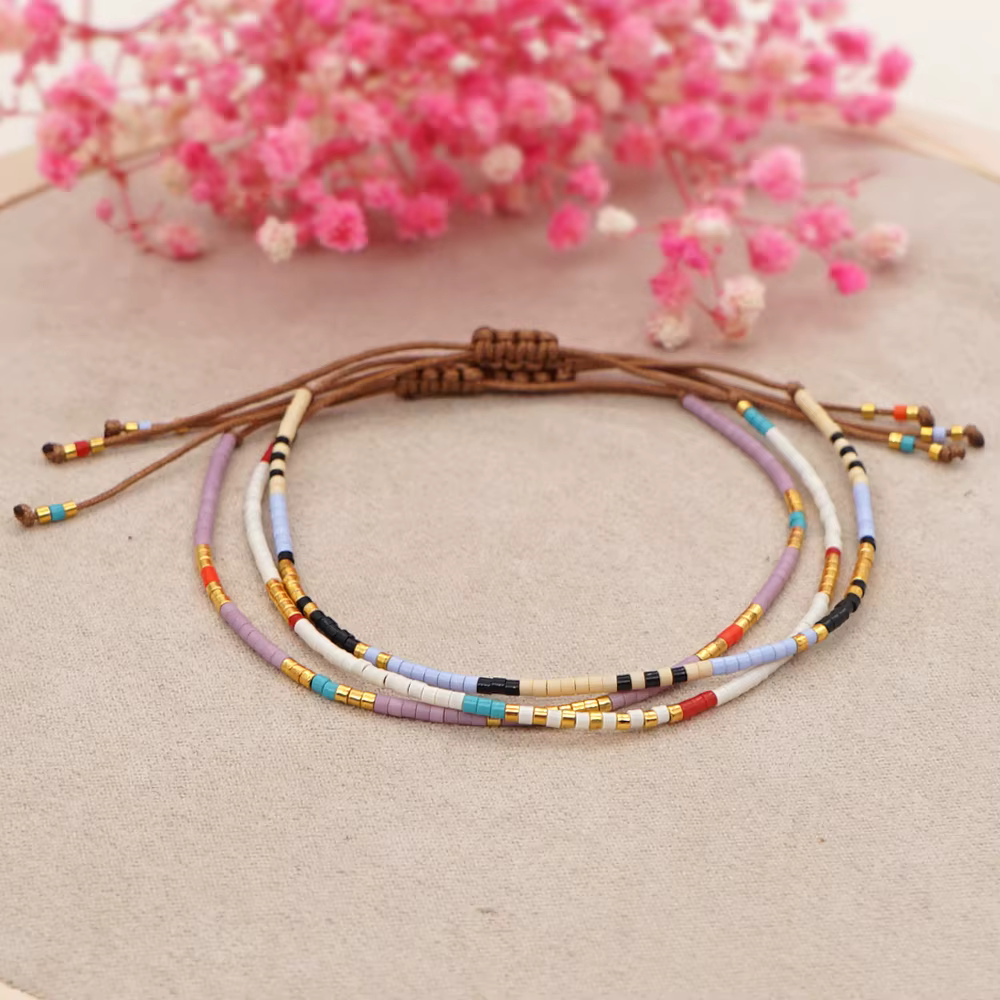Go2Boho-Bracelet en perles pour femmes, bijoux en ULajustable