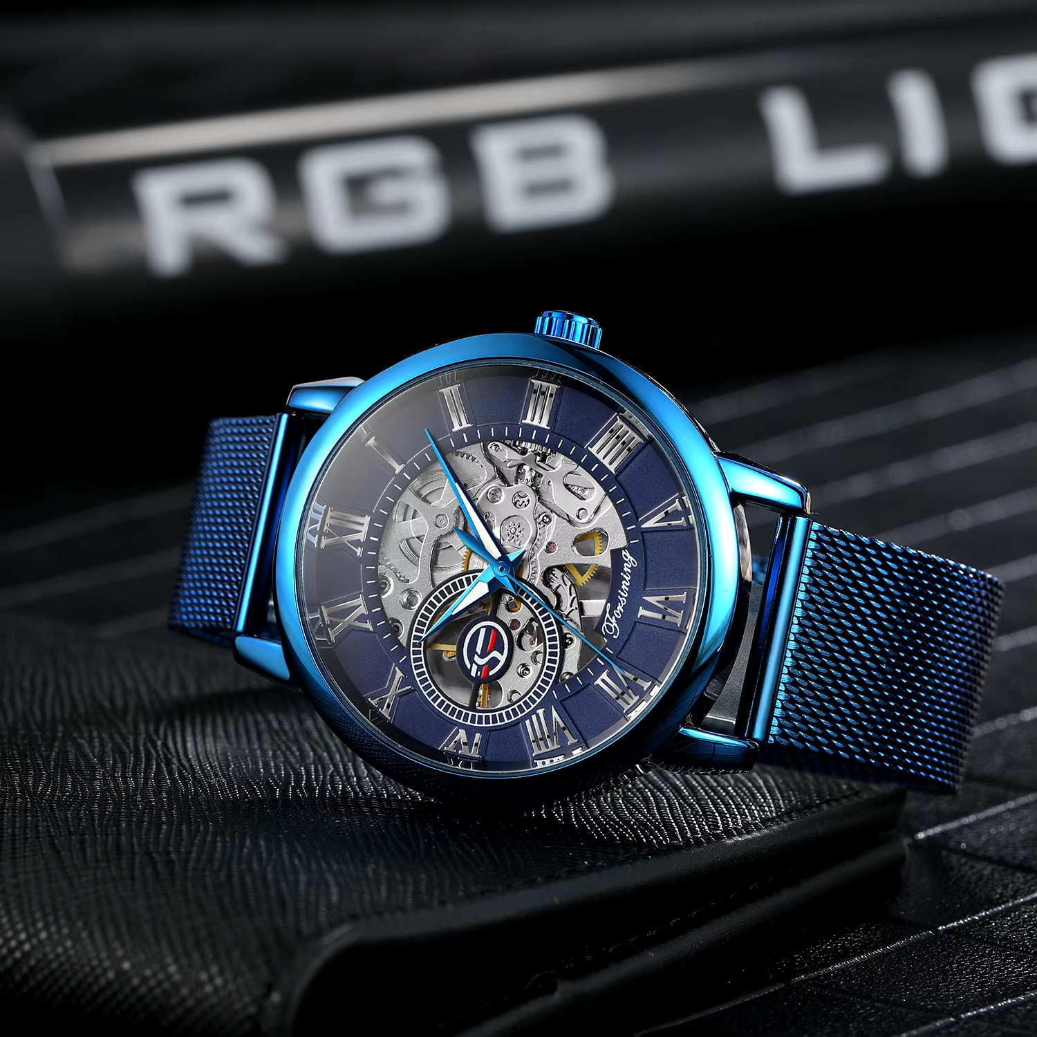Forsining – montre squelette mécanique étanche 3ATM pour hommes