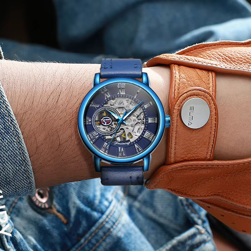 Forsining – montre squelette mécanique étanche 3ATM pour hommes