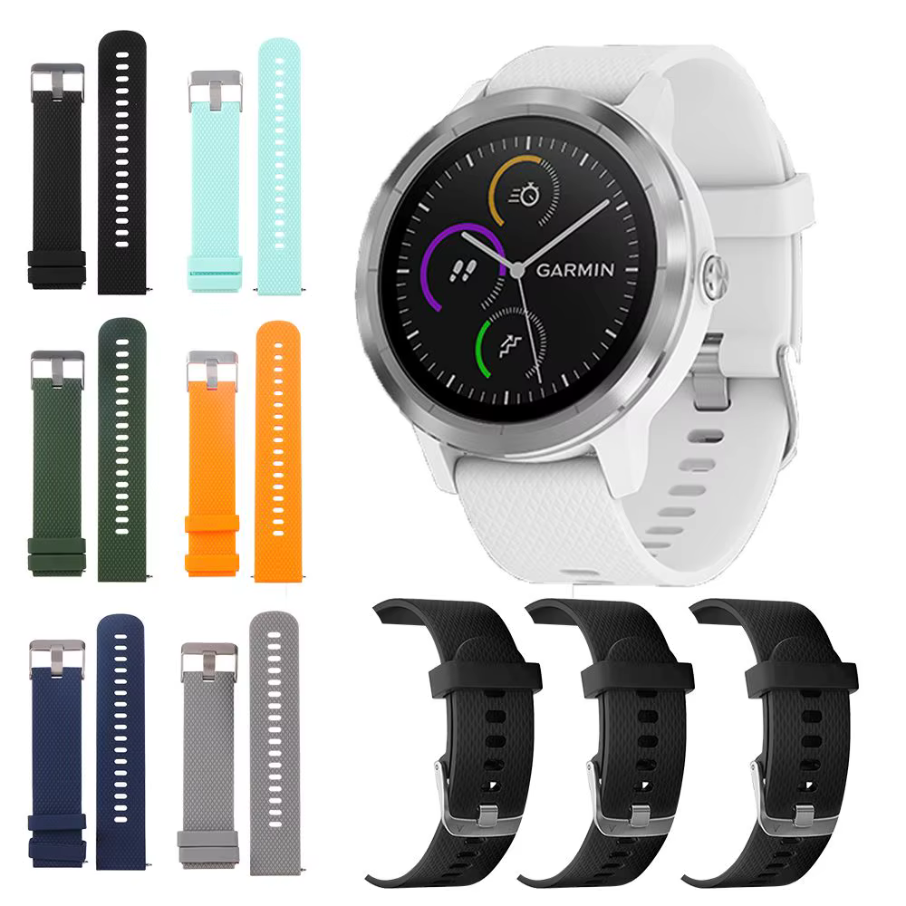 Bracelet de montre en silicone pour Garmin Vivoactive 3