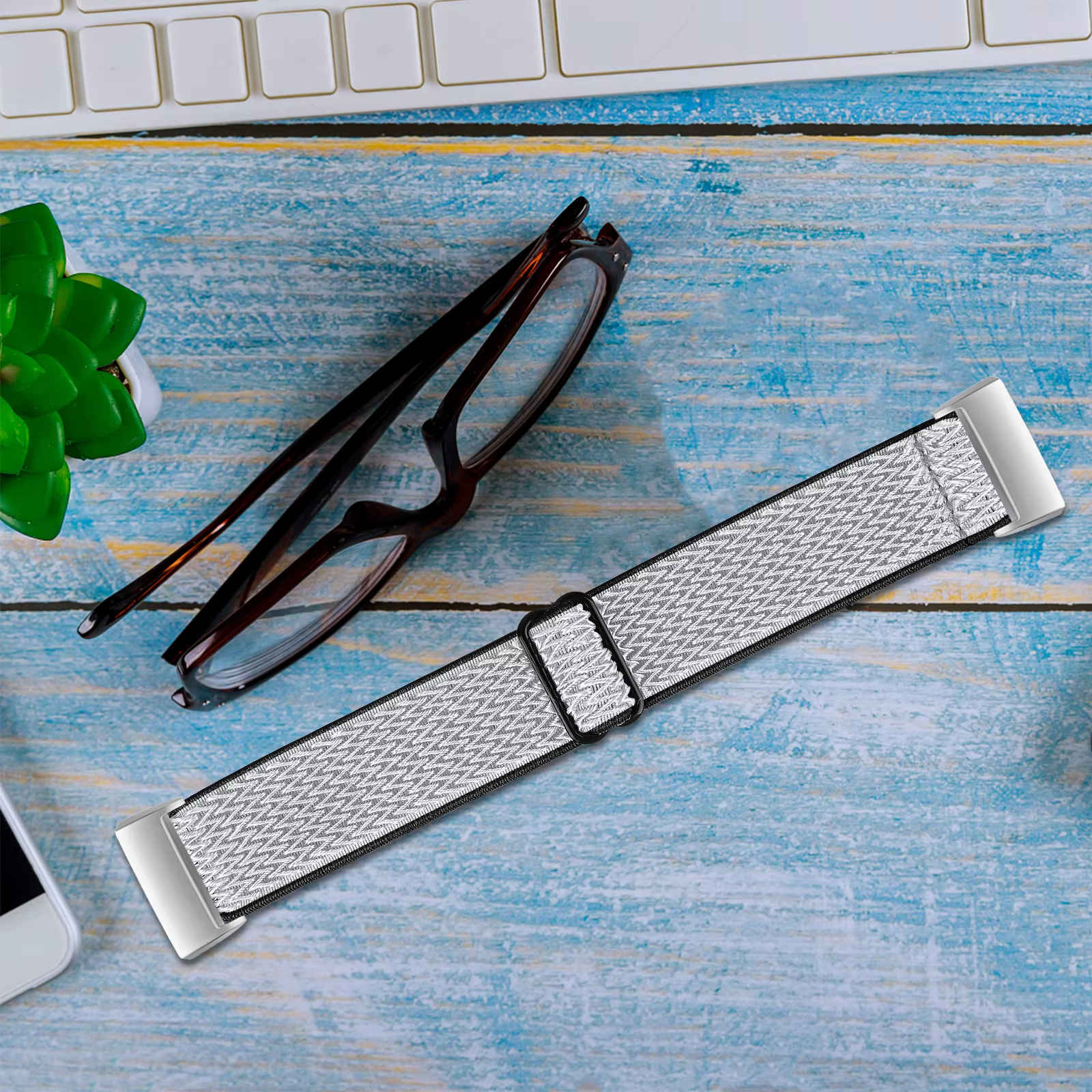 Bande élastique pour Fitbit charge 6 5 4 3 2 montre intelligente femmes hommes tissé Bracelet réglable