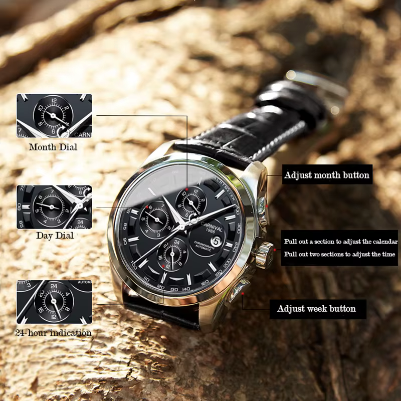 Relogio masculino – montre automatique de carnaval pour hommes