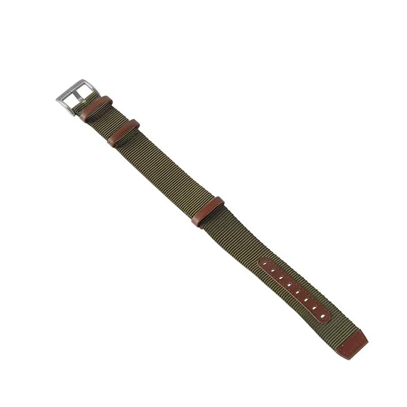 Vert noir gris 18mm20mm 22mm Nylon + bracelet en cuir véritable montre de terrain kaki H 69439931 441