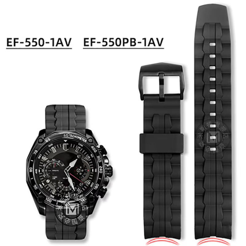 Pour Casio EF-550 Bracelet de montre en acier inoxydable pour hommes EDIFICE série 5051 EF-524D