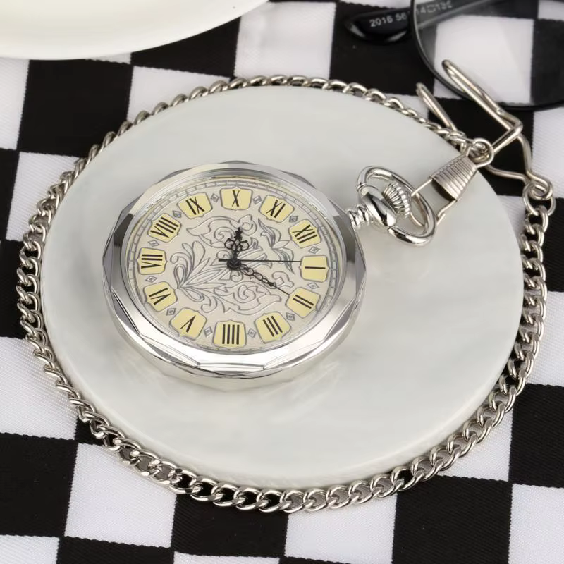 Montre de Poche Mécanique à Remontage Manuel pour Homme et Femme