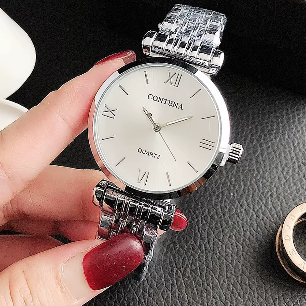 Montre Femme 2026 Nouvelle Collection Montres pour Femmes Argent Classique Designer Marque de Luxe Célèbre Montre-bracelet à Quartz pour Femmes Zegarek Damski