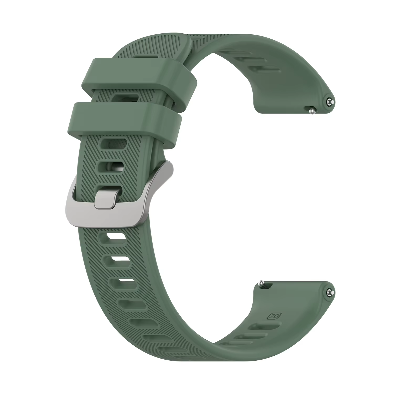 Bracelet de montre en silicone avec bouton officiel, bracelet de sport, Garmin 245, Forerunner 245M, 645, Vivoactive 3, Venu, Venu SQ