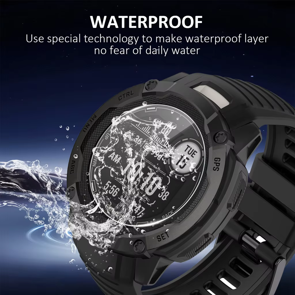 Protecteur d'écran en verre trempé pour Garmin Instinct 2X