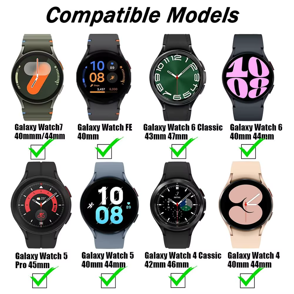 Bracelet à boucle milanaise pour Samsung Galaxy Watch 7 6 5 4 40mm 44mm 5 pro