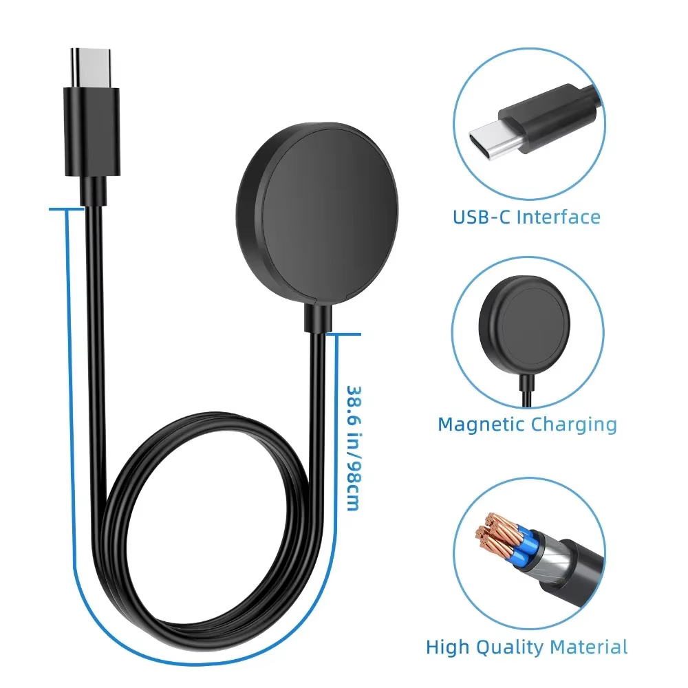 Chargeur USB-C pour Samsung Galaxy Watch 7/6/6 Classic/5/5 Pro/4/4