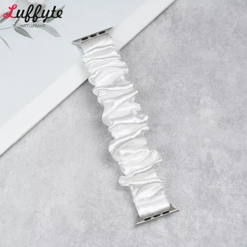 Bracelet femme pour Apple Watch 1-11 Ultra SE 3 2 1 élastique Scrunchie Bracelets pour Iwatch 38-49mm accessoires de montre