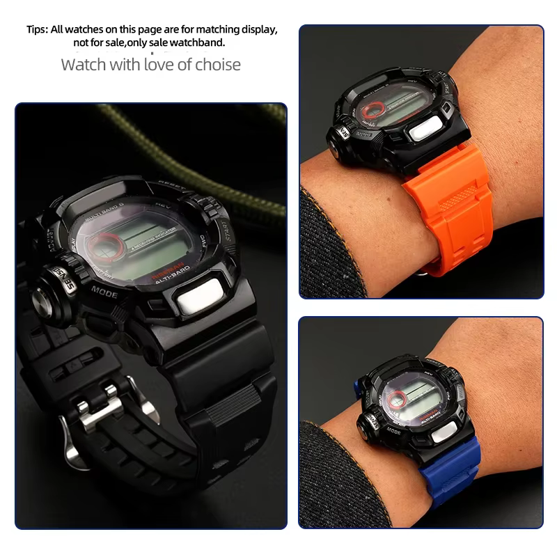 Bracelet de montre en caoutchouc de Silicone pour Casio G Shock GW9400 GW 9400 GW9200