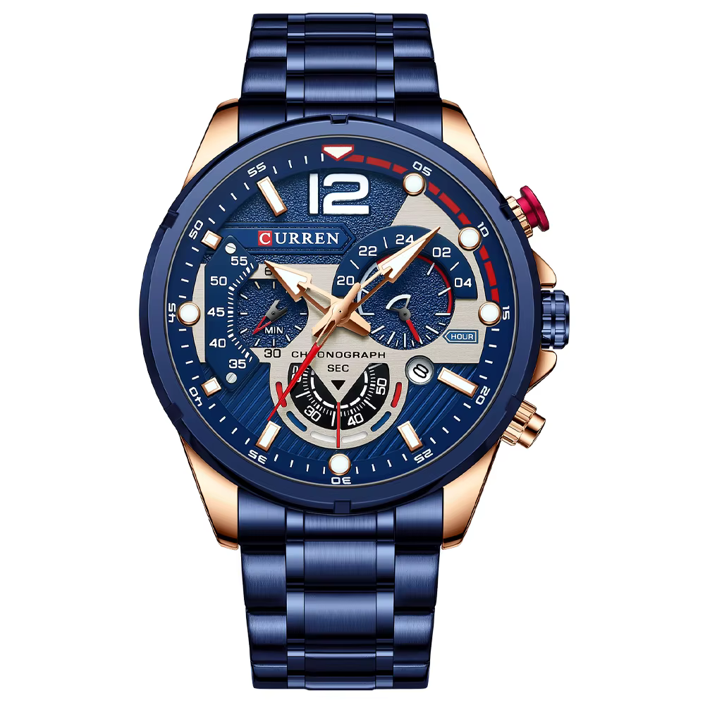 Nouvelles montres pour hommes haut de gamme marque CURREN Quartz montre