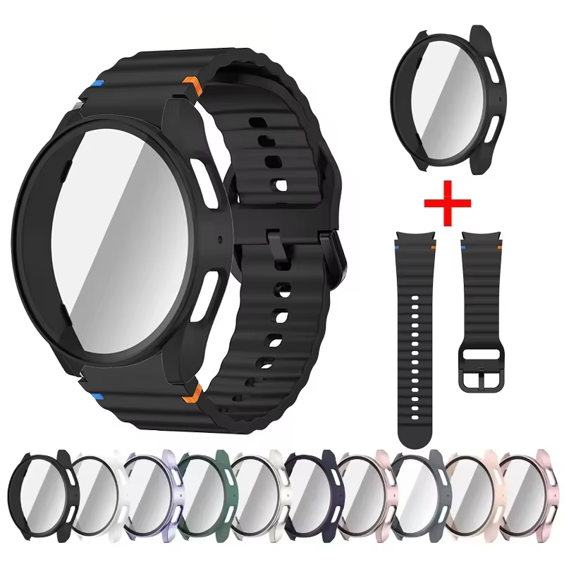 Coque + bracelet pour Samsung Galaxy Watch 7 6 5 4 40mm 44mm
