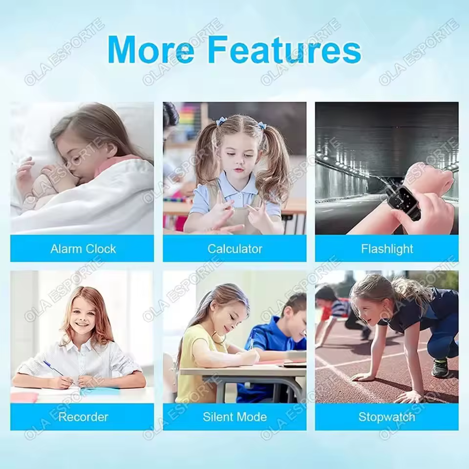 Nouvelle Montre Connectée Enfant 2026 avec SOS, Localisation GPS, Appel par Carte SIM, Caméra HD, Montre Intelligente Étanche pour Enfants, Cadeau pour iOS et Android