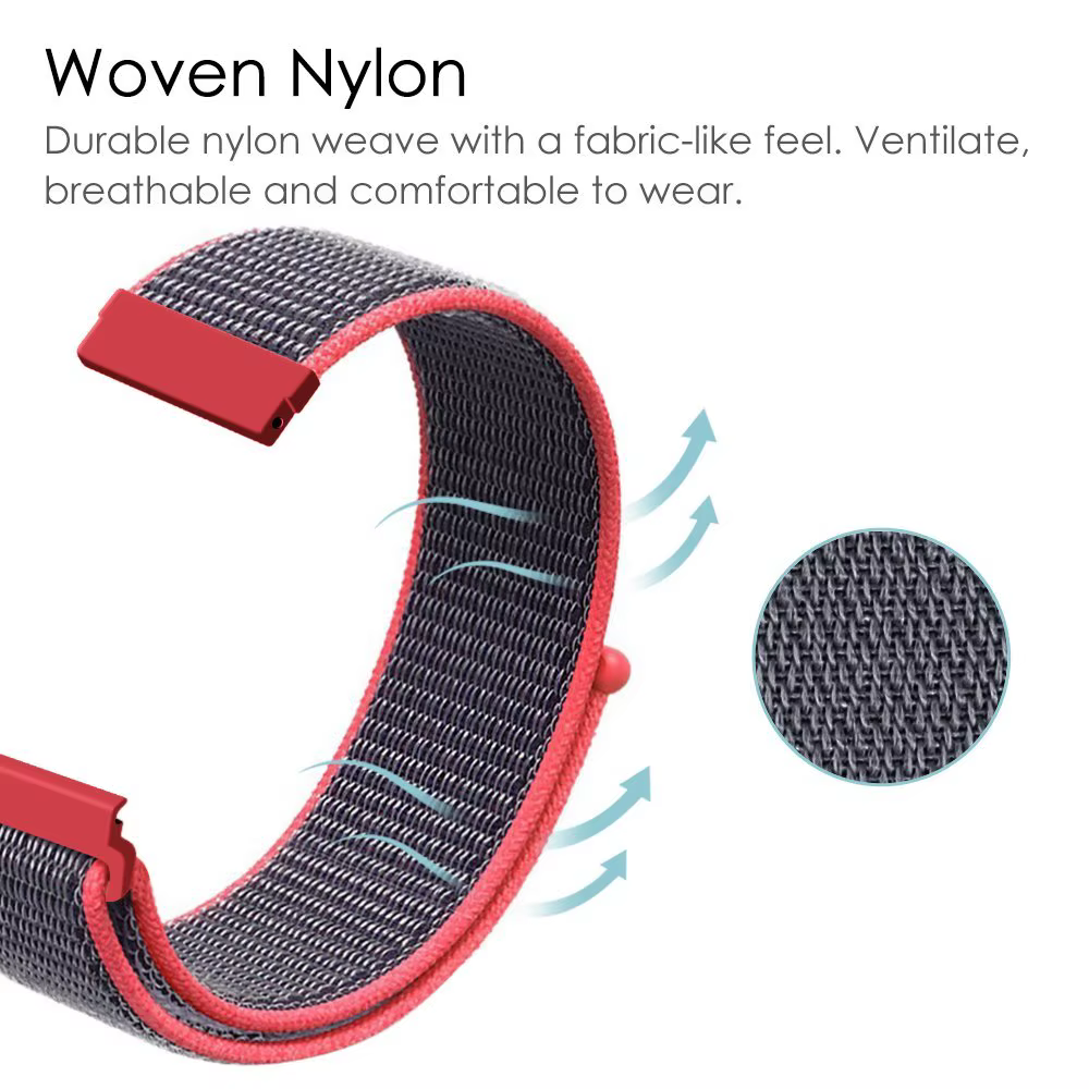 Bracelet en nylon à boucle pour Garmin Forerunner 745