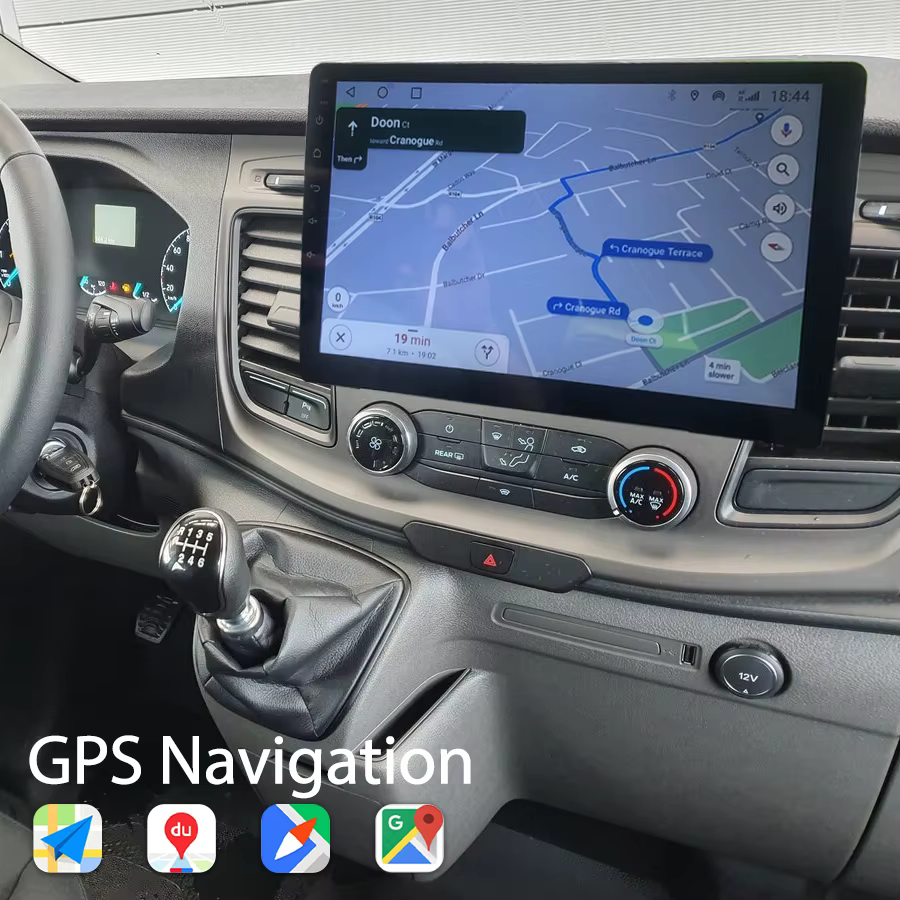 Pour Ford Transit Custom Van 2020 2024 GPS 1Din Radio Autoradio 10.1 pouces écran Android 14 voiture multimédia lecteur vidéo Carplay