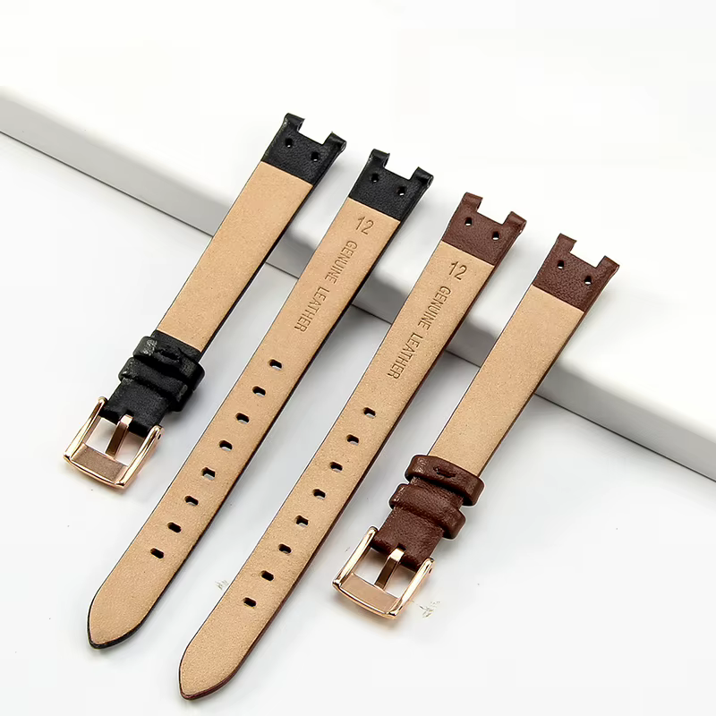 Bracelet de montre en cuir véritable durable pour femme