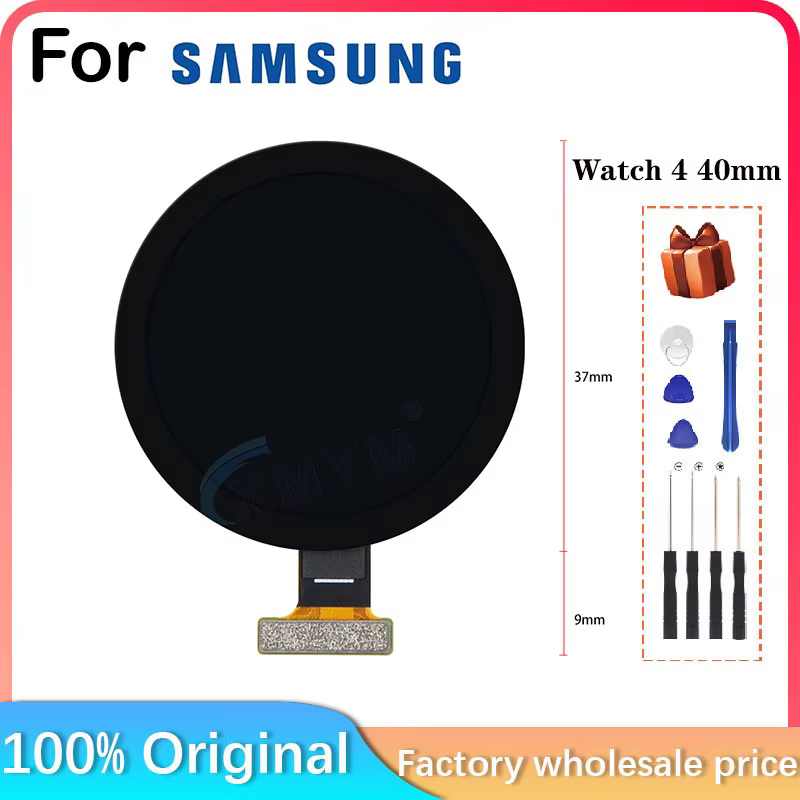 Pour Samsung Galaxy Watch 4 40mm R860 R865 SM-R860 SM-R865 smartwatch Bluetooth WiFi + LTE LCD écran plaque de couverture en verre remplacer
